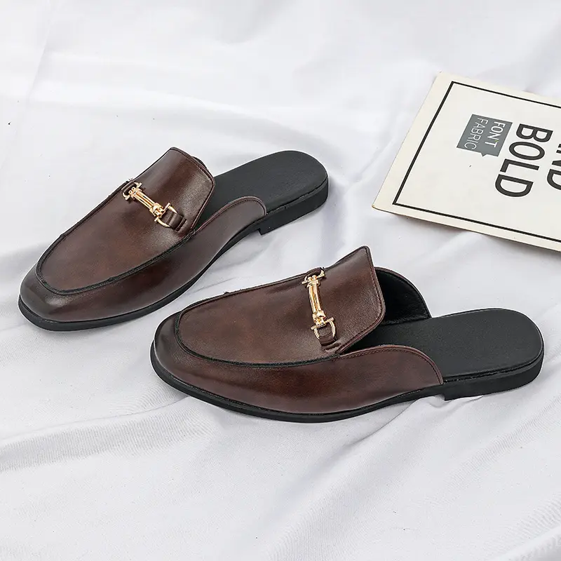 Brand Bdhjydb New Stylish Men'S Versatile Half-Slippers with a Trendy Design