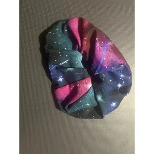 Black galaxy scrunchie xl