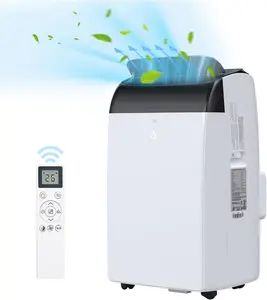 Gaomon 14000 BTU Inverter Portable Air Conditioner - White, WiFi-Ready, Cooling Mode, Dehumidifier, Fan, Remote Control, Scratchproof Portable Unit for Rooms Up to 550 Sq Ft