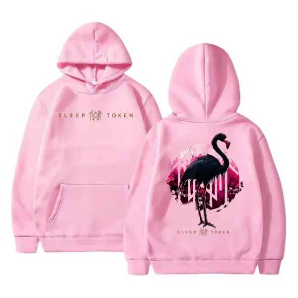 Sleep Token Pink Flamingo Hoodie, Retro Even In Arcadia Graphic Sweatshirt, Aesthetic Band Merch Gift for Her, Mom, Dad, Music Fans, Father's Day 2025