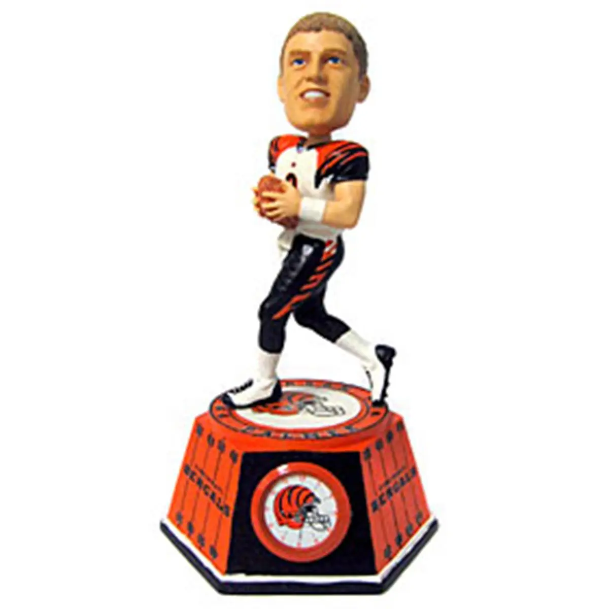Cincinnati Bengals Carson Palmer Forever Collectibles Bobblehead Clock