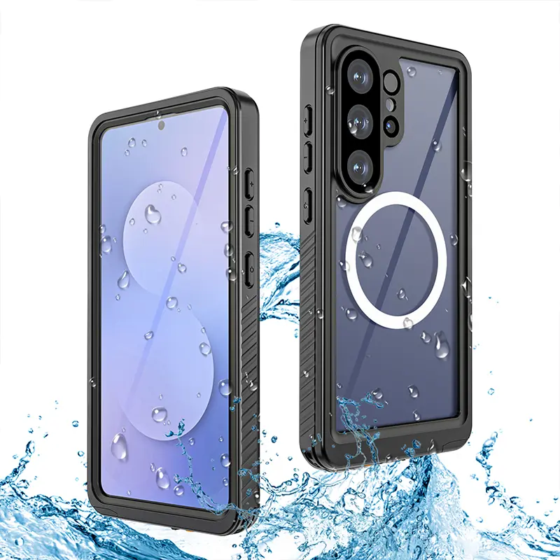 Heavy-duty 360° Full-Wrapped Smartphone Case, Multi-layer PC-TPU Shock-Absorbing Bumper, Transparent Drop-Dust-Scratch Resistant Housing, Outdoor-Ready All-Around Guard Compatible with Samsung S23 S24 S25 S26