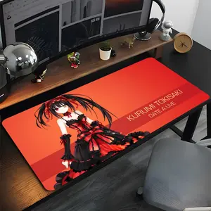 T-Tokisaki K-Kurumi D-Date A Live Mouse Pad High Quality Natural Rubber Mouse Pad The Most Professional Washable Laptop Mouse Pad