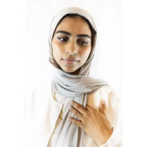 Jersey Hijab - Slate Silver