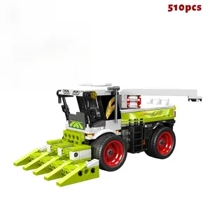 Mould King 24091 Combine Harvester Building Blocks Mini Engineering Vehicles Model Agricultural Machinery Toy Boys Holiday Gifts