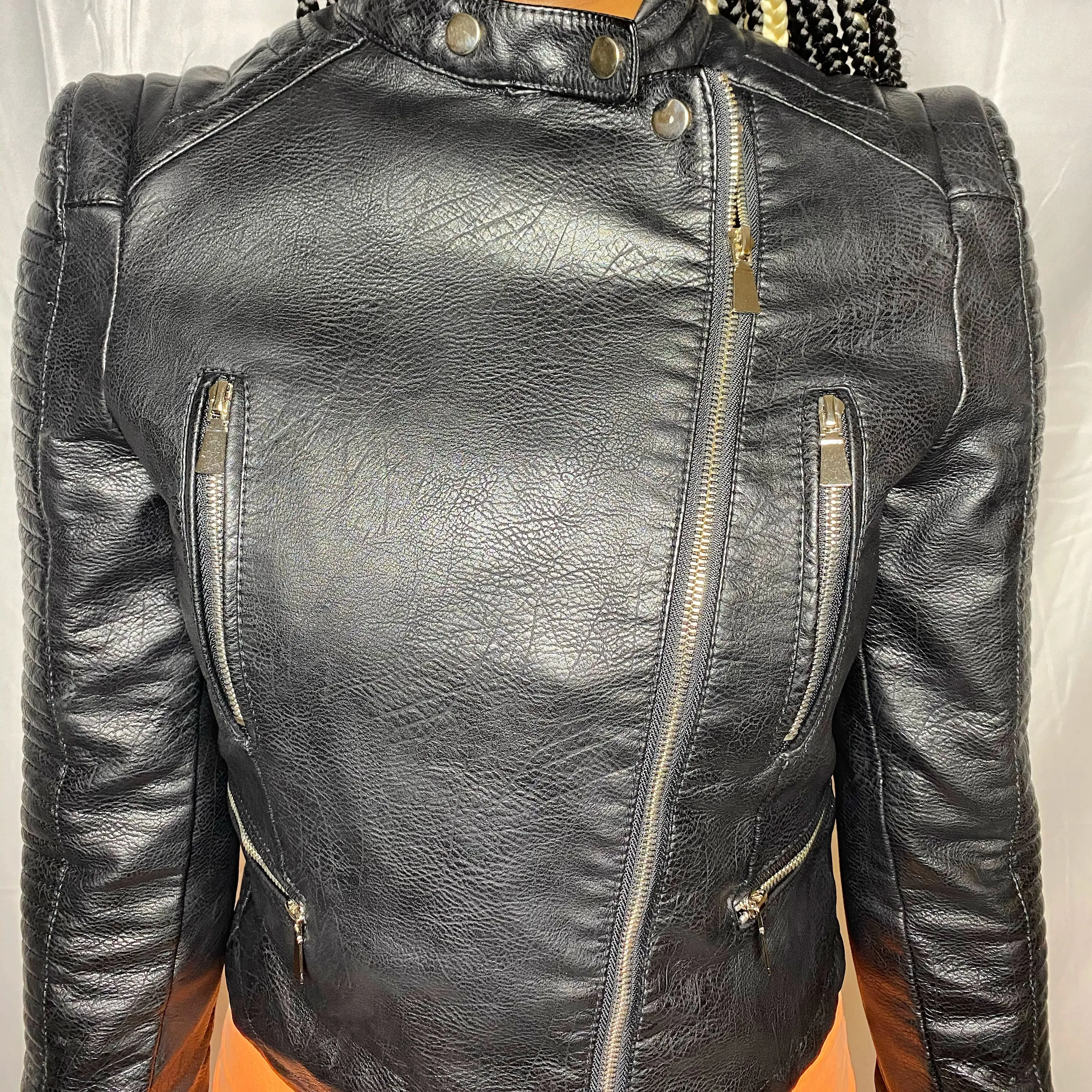 Roxy Faux Leather Jacket - Fit, Stylish Design, Versatile Style for Everyday Wear