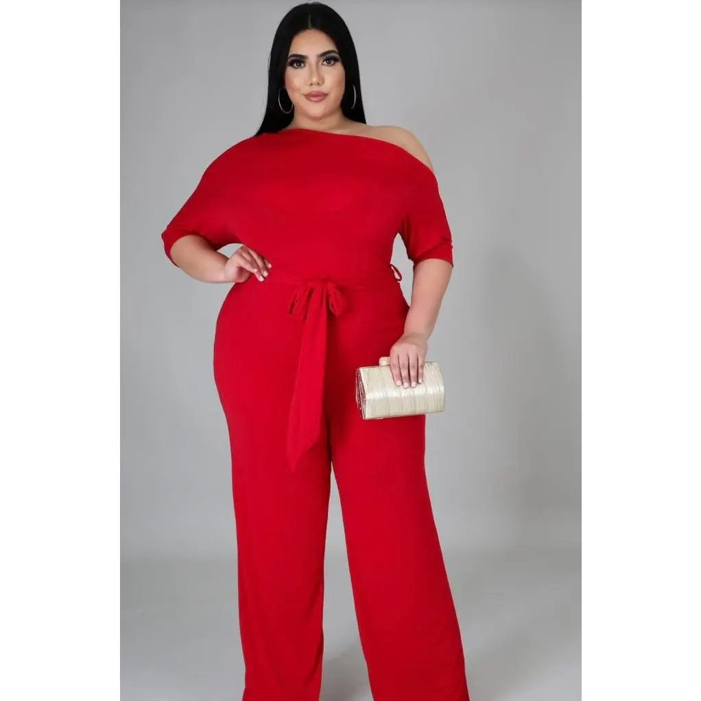 Mimi Chic Jumpsuit (Red)