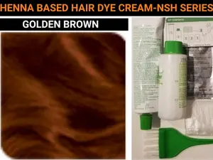 Dye Gray Hair Golden Brown-Natural Brown-Dark Brown-Light Brown-Chocolate Brown with Henna Hair Dye Cream or Change Hair Color-Permanent Long lasting hair dye colors-Silicone Free-Organic-Suitable for Women-Men-All Genders