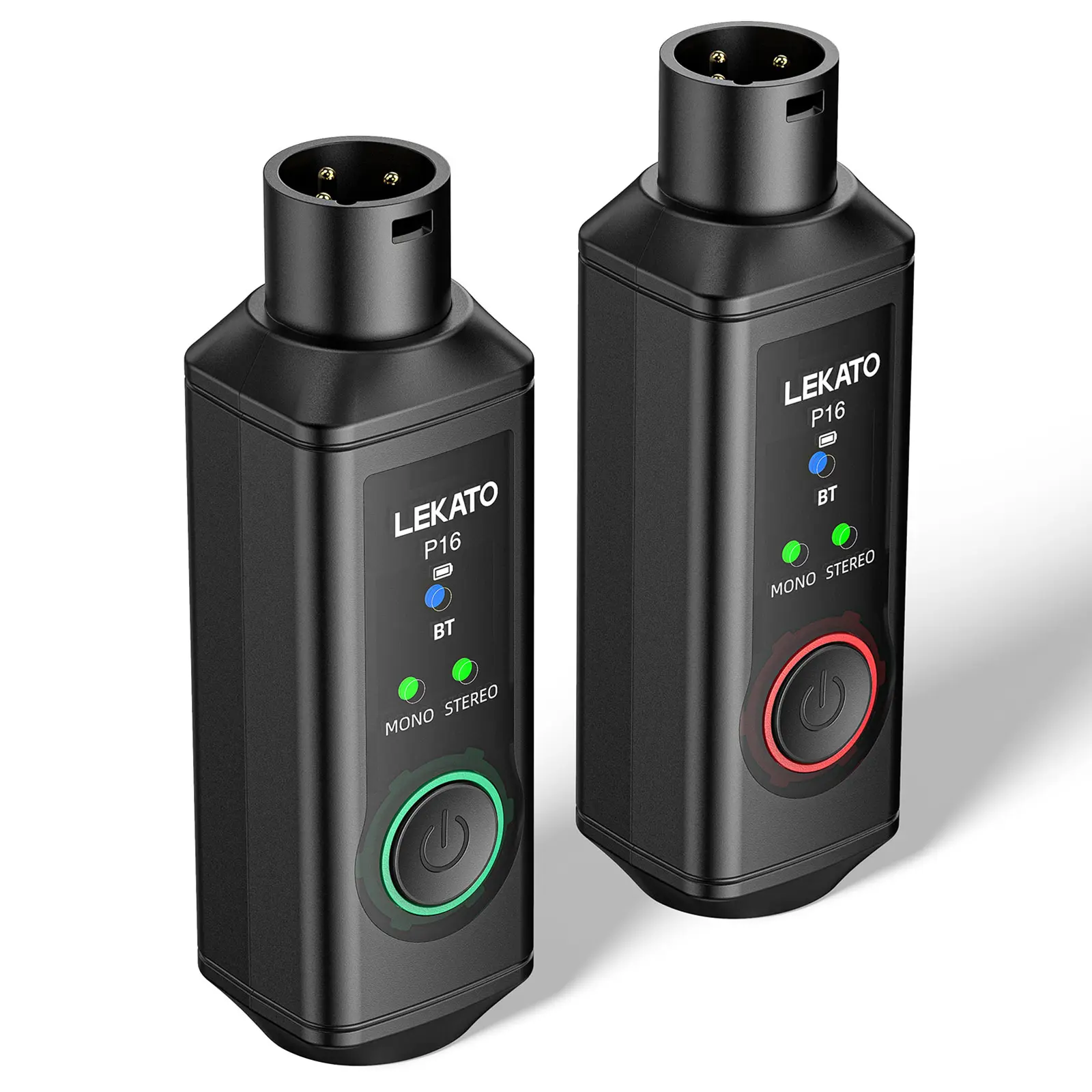 LEKATO XLR Bluetooth Receiver Wireless Adapter BT 5.3 48kHz/24bit 165ft Range for Mixing Console Desk Audio Mixers Speakers DJ PA Systems 15H Battery Life (1 Pack for Mono) Summervibes