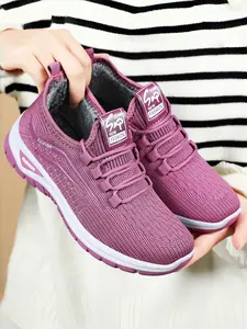 Winter Thermal Shoes for Women | Thick Fleece-Lined Lace-Up Boots | Outdoor Water-Resistant Ankle Boots