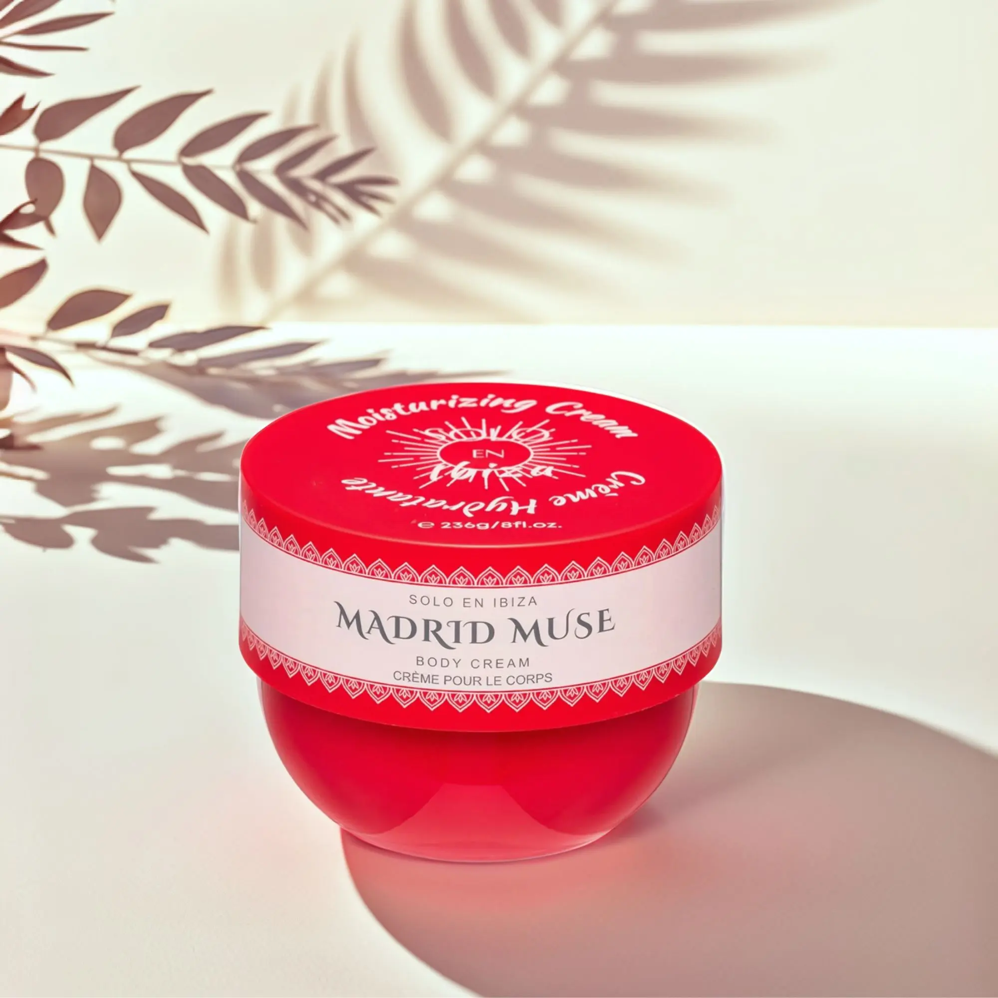 Solo En Ibiza Moisturizing Body Cream - 8 Fl Oz Body Care, Gentle Nourishing Soothing Hydrator with Vitamin Blend, Cruelty Free, Sensitive Skin-Friendly, Lightweight Smooth Daily Option for Female Adults All Skin Types, Deeply Moisturising, Moisturizer, H