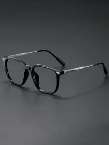 Fashion Frame Versatile Lightweight Durable Glasses Trendy Personalized Anti-Blue Light Eyewear, Casual Style, All Seasons, PC Material