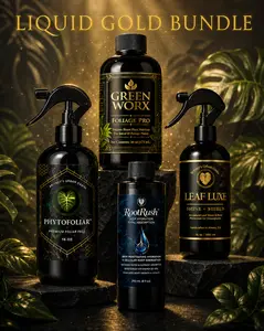 Liquid Gold Bundle | GreenWorx + PhytoFoliar + Leaf Luxe + RootRush | Complete Plant Care System