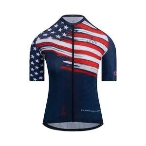 Women's American Pride Elite Cycling Jersey Short Sleeve