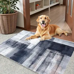 Colorful Plaid Pattern Pet Mat, Soft Pet Rug with High Density Foam Padding for Extra Support, Suitable for Pets That Lie Down for Long Periods