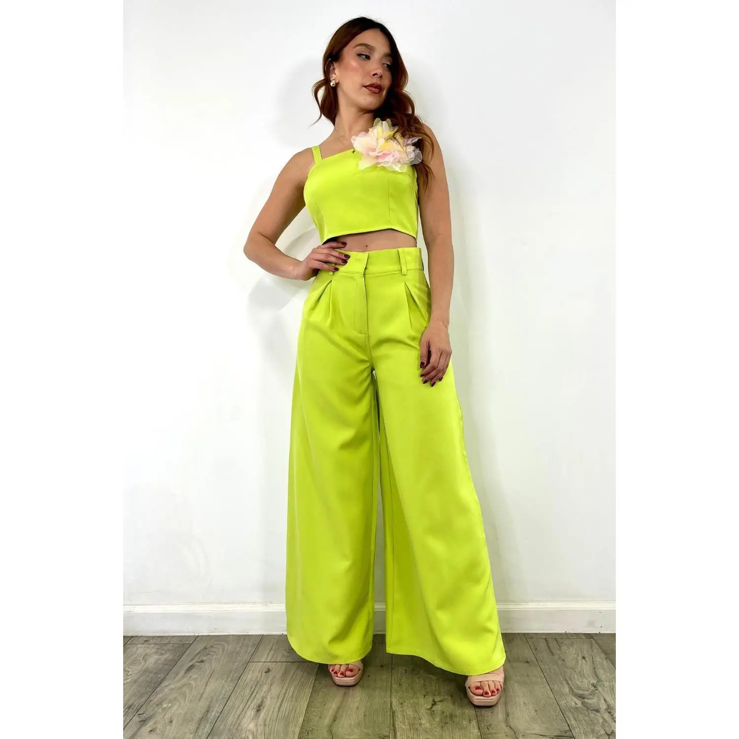 Lime Green Pants Set