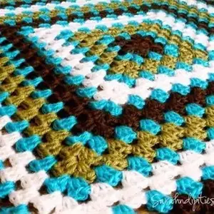 Granny Square Crochet Blanket