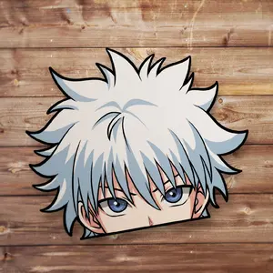 Killua Vinyl Sticker - Handmade JDM Slapper Sticker for Waterproof Window, Laptop, Kindle, and Water Bottle