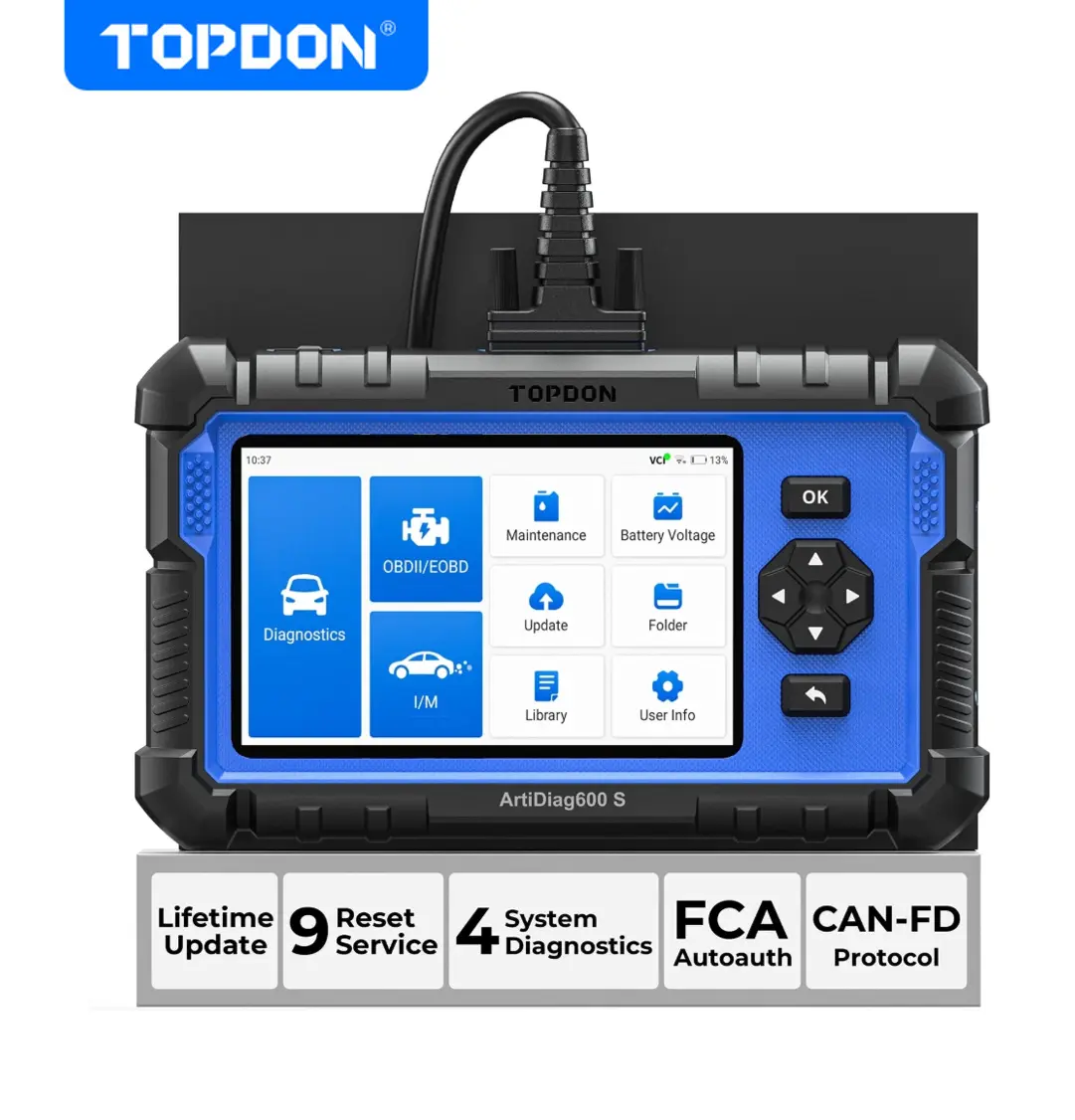 TOPDON AD600S OBD2 Scanner Automotive Scan Tool For ABS/SRS/AT/Engine, 9Reset Services, Free Lifetime Upgrade TOPDON AD600S OBD2 Scanner Automotive Scan Tool For ABS/SRS/AT/Engine, 9Reset Services, Free Lifetime Upgrade