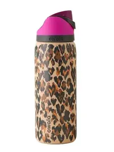 [Edition 2026] Owala Wild At Heart 32oz FreeSip Water Bottle Leopard Print Insulated Leakproof Travel Tumbler