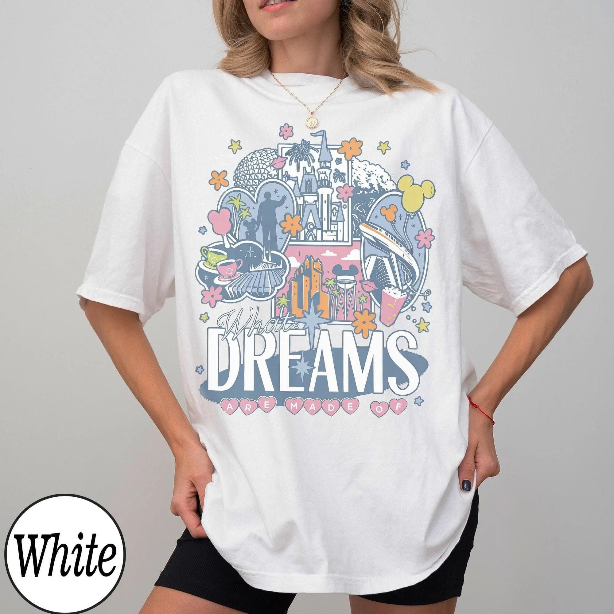 Vintage What Dreams Are Made Of Shirt, WDW Magic Kingdom Shirt, Trip, Family Vacation, Family Trip Matching 2026
