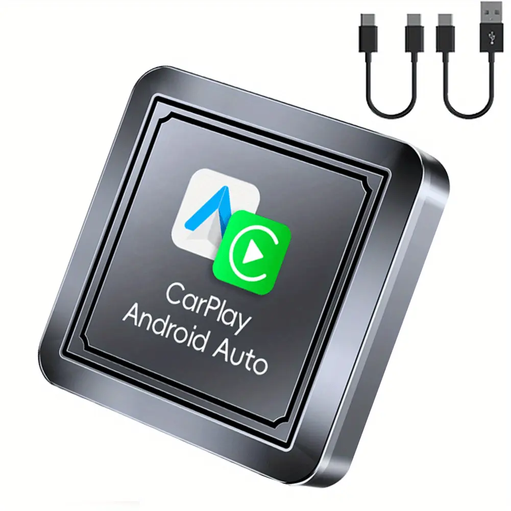Wireless CarPlay Box 2 in 1 - CarPlay adapter original car wired to wireless car smart box, Wi-Fi and Bluetooth connection with zero delay, plug and play.
