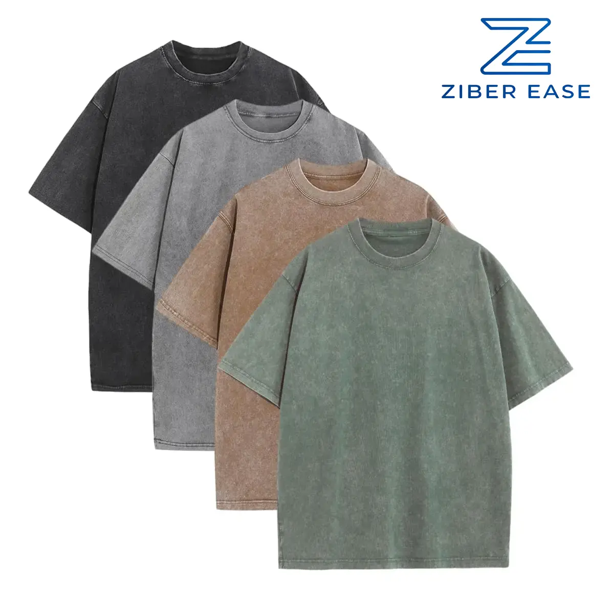 Men's Oversized Vintage Heavyweight Cotton Acid Wash Baggy T-Shirts (1pc, S, Grey) - Gym Workout Fitness Apparel, Casual Athletic Wear, Grey（1Pc）