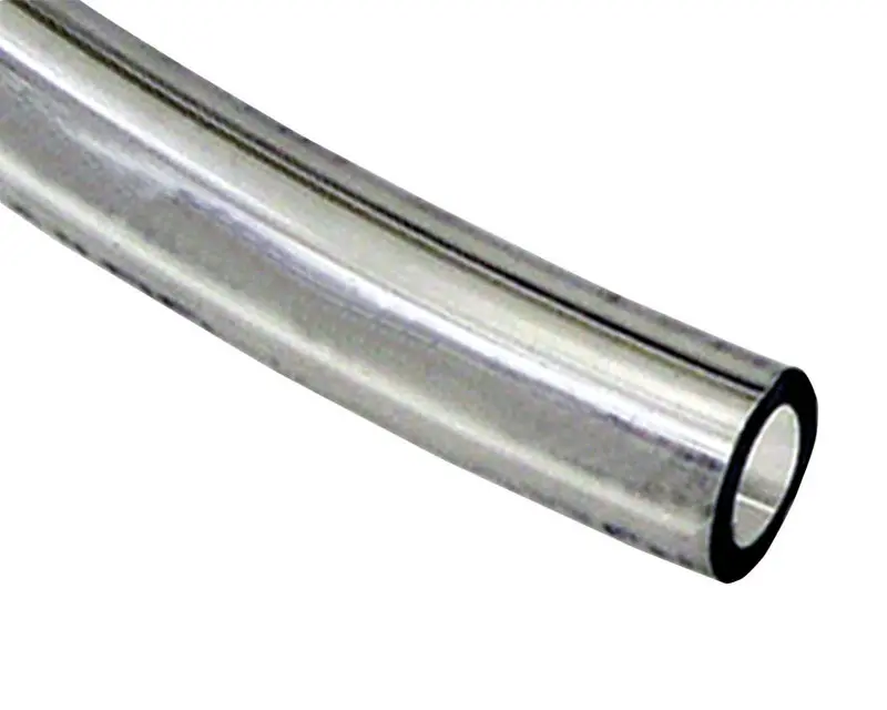 212 MAIN Flexible Vinyl PVC Tubing, 1-1/4 in. x 50 ft. Hose for Home Decor, Flexible Drain Lines & Use with Clamps, Bathroom, For Hose Barb Fittings, 25 Psi, Sanitary Ware