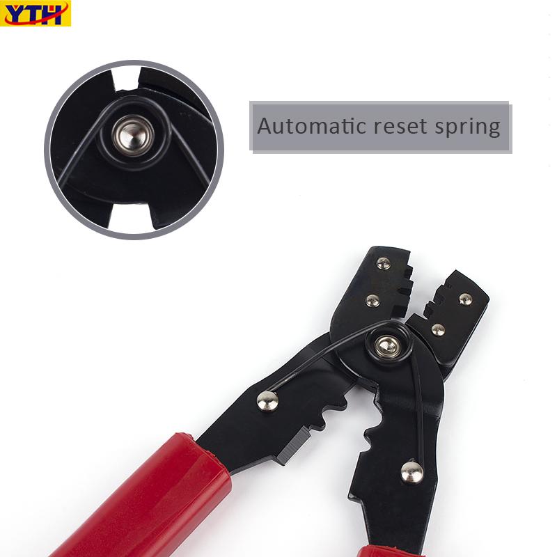 Portable Multi-Function Wire Crimper YTH-202b - Heavy-Duty Cable Crimper & Terminal Crimping Tool with Wire Stripper/Cutter, Handheld Pliers for Electricians, DIY, for & (22mm² Capacity)