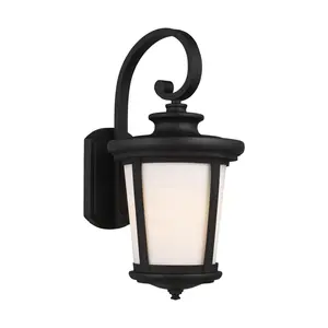 Eddington One Light Outdoor Wall Lantern Black