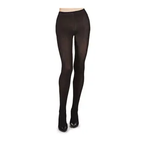Memoi Women's Classic Cotton Blend Ribbed Breathable Tights