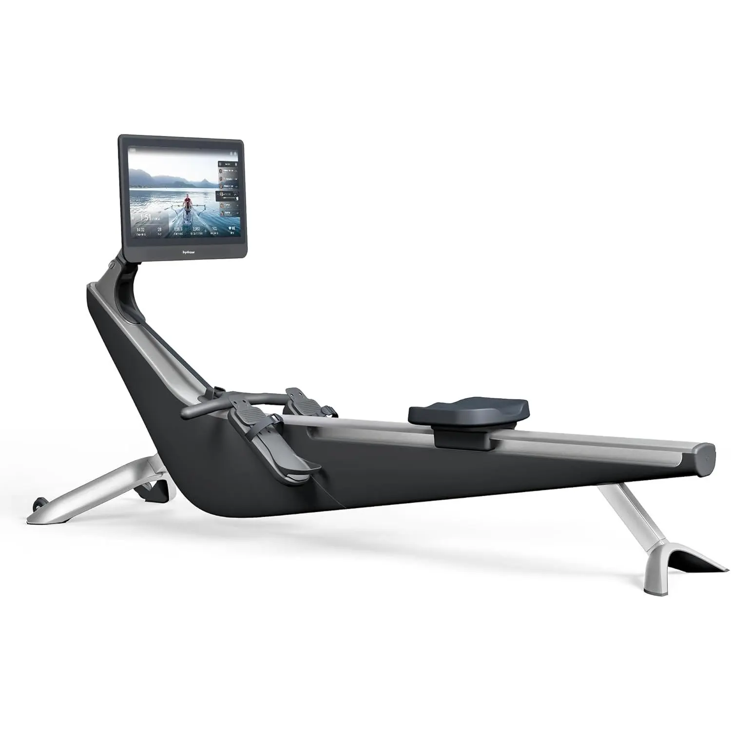 Hydrow Origin Rowing Machine for Home with Immersive 22'' Rotating HD Touchscreen - Live Row Machine Home Workout, Magnetic Drag Technology, 375lb Weight Capacity Rower - 30-Day Trial & Year Warranty