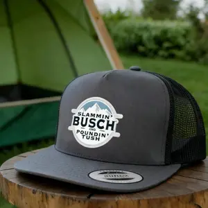 Slammin’ Busch Trucker Hat – Adjustable Mesh Baseball Cap, Unisex Outdoor Casual Hat, Beer Lover Gift, Summer Streetwear