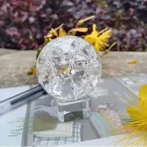 Ice Crack Crystal Ball replacement for indoor table waterfountain waterfall 5cm Decor