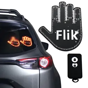 Flik Troublemaker 2.0 Original Middle Finger Light - Give the Bird & Wave to Drivers. Includes OFFICE function for Coworker Communication!