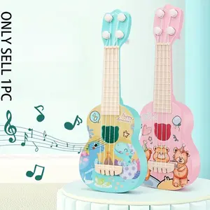 26cm Playable Ukulele Kids Guitar Musical Toy, String Instrument Vocal Toy, Educational Intellectual Toy, Music Learning Tool
