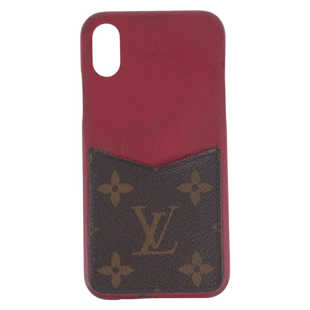 Pre-owned Louis Vuitton Canvas Small Leather Goods Bumper Monogram Phone Case
