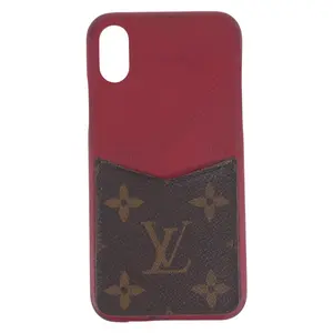 Pre-owned Louis Vuitton Canvas Small Leather Goods Bumper Monogram Phone Case