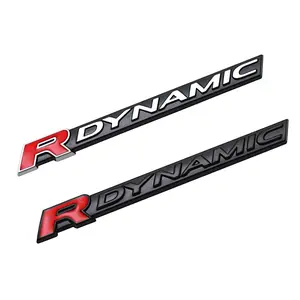 New 2026 Car Metal R DYNAMIC Logo Side Fender Trunk Badge Emblem Decals Sticker For Land Rover VELAR Sport Discovery Evoque HSE Defender car decor accessories