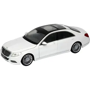Mercedes Benz S Class with Sunroof White NEX Models 1/24 Diecast Model Car