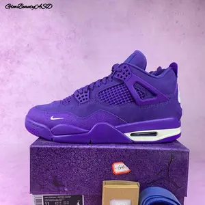 Retro OG SP Purple brick fashionable Classic sports shoes Outdoor running shoes Comfortable basketball shoes