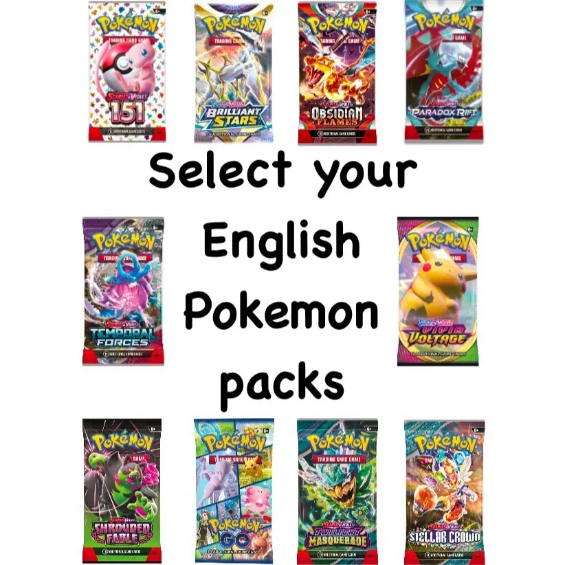 Pokemon TCG English Booster Packs select your set
