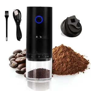 Portable electric coffee bean grinder, USB rechargeable coffee grinder, electric coffee grinder, coffee bean grinding machine