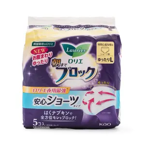 Kao Laurier Super Absorption Sanitary Pad Shorts comfortable size L 5pcs  1 box
