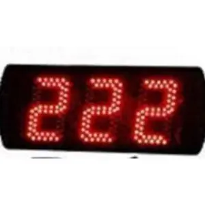 AZOOU 5" Red Aluminum LED Days Countdown Timer Set, Portable, 999-Day Max Count Support, Ideal for Kitchen & Sports Use