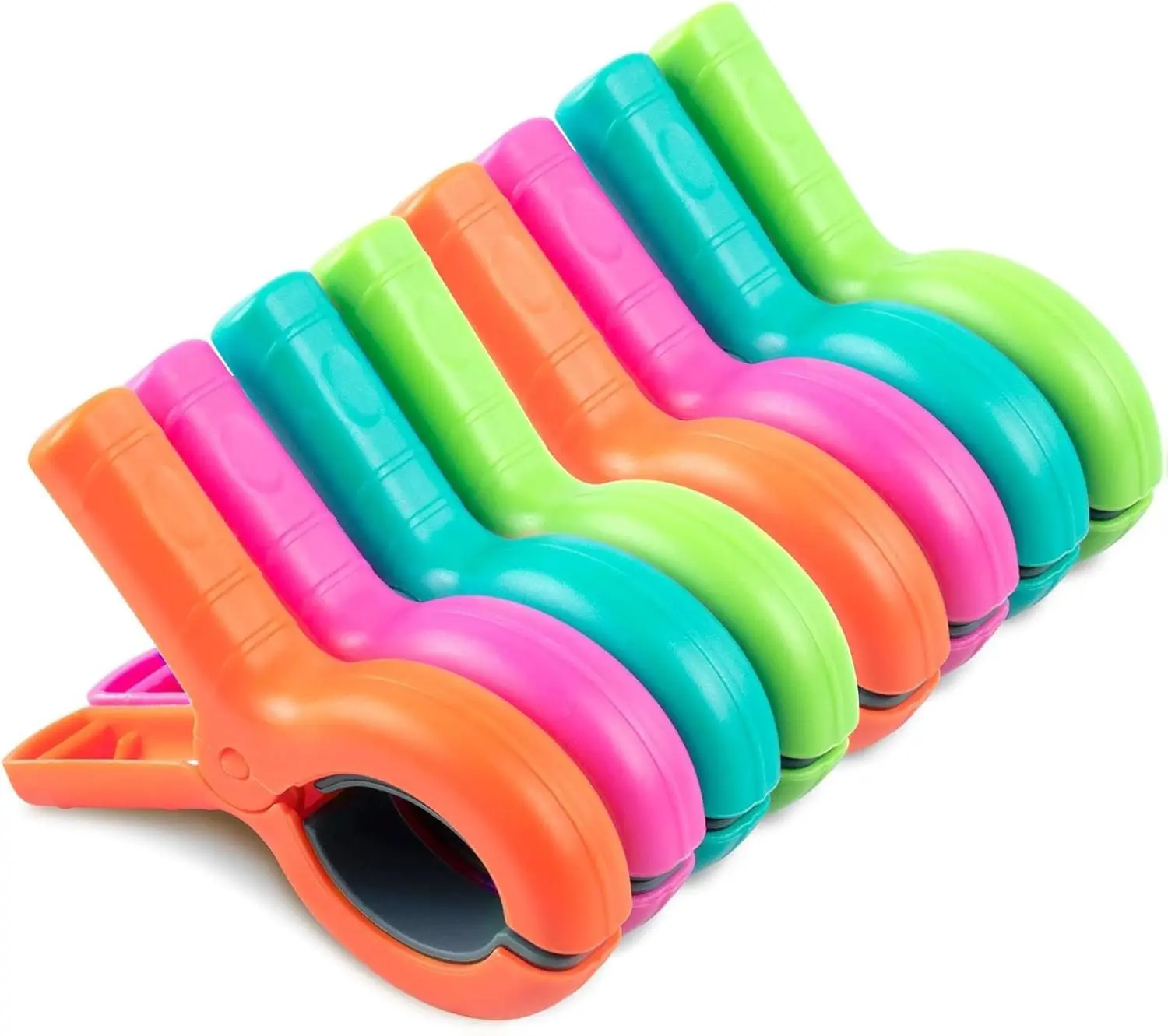 Beach Towel Clips for Beach Chairs, 8 Pcs Towel Holder for Beach Chair Pool Chair on Cruise Essentials, Jumbo Size Heavy Duty Clothes Pins, Beach Chair Clips to Beach Vacation Essentials, Hangers Organiser