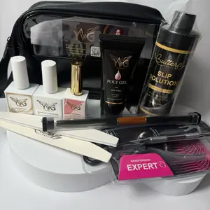YVG Complete Polygel Butterfly Nail Art Kit, Gift Bag Included