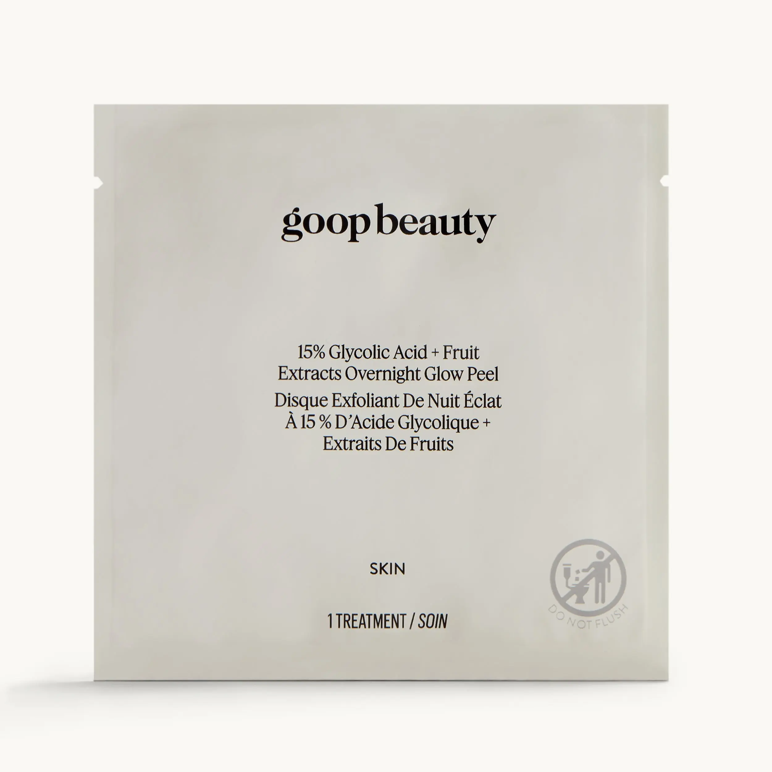 15% Glycolic Acid Overnight Glow Peel by goop Beauty | 12-Pack | Refines & Retexturizes for Glowing Skin
