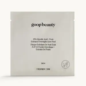 15% Glycolic Acid Overnight Glow Peel by goop Beauty | 12-Pack | Refines & Retexturizes for Glowing Skin