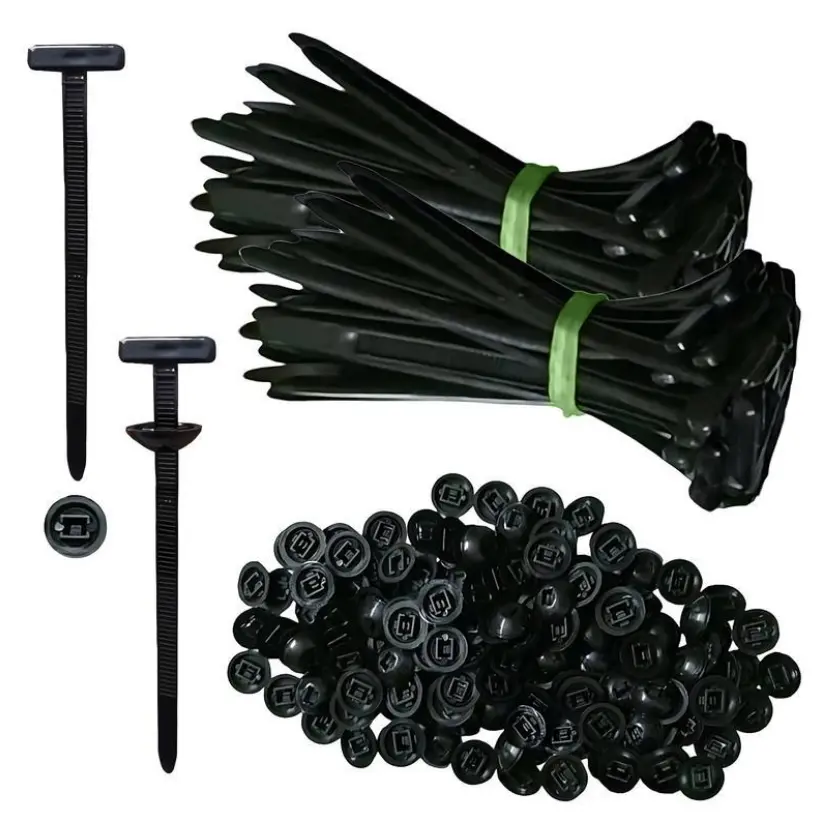 50pcs Nylon Universal Household Home Wire Harness Clips, Self-Locking Cable Tie Holders, Multi-Functional Efficient Reliable Versatile Plastic Wiring Tools, Cable Management